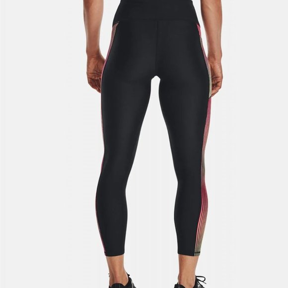 Under Armour UA HeatGear High-Rise Ankle Leggings 1369288 002 Womens Size Small - Picture 4 of 7